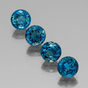 Achetez naturel ct bleue topaze gems, coupe roude, en provenance brésil chez gemselect. en stock, livraison internationale!