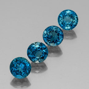 Achetez naturel ct bleue topaze gems, coupe roude, en provenance brésil chez gemselect. en stock, livraison internationale!