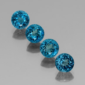 Achetez naturel ct bleue topaze gems, coupe roude, en provenance brésil chez gemselect. en stock, livraison internationale!