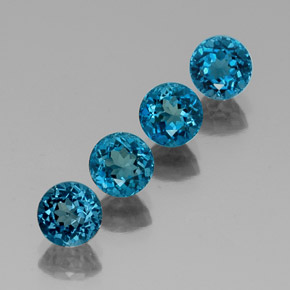 Achetez naturel ct bleue topaze gems, coupe roude, en provenance brésil chez gemselect. en stock, livraison internationale!