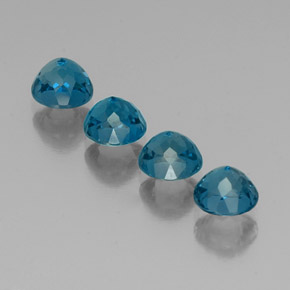 Achetez naturel ct bleue topaze gems, coupe roude, en provenance brésil chez gemselect. en stock, livraison internationale!