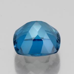 Topaze bleue naturelle coupe coussin, 2,80 ct, VS