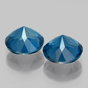 Achetez naturel ct bleue topaze gems, coupe roude, en provenance brésil chez gemselect. en stock, livraison internationale!