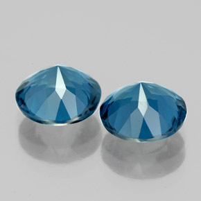Achetez naturel ct bleue topaze gems, coupe roude, en provenance brésil chez gemselect. en stock, livraison internationale!