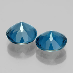 Achetez naturel ct bleue topaze gems, coupe roude, en provenance brésil chez gemselect. en stock, livraison internationale!