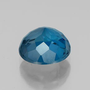 Topaze bleue naturelle coupe roude, 2,52 ct, VVS