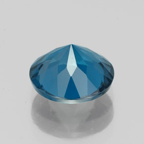 Topaze bleue naturelle coupe roude, 2,26 ct, VS
