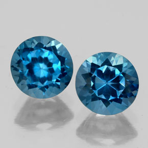 Achetez naturel ct bleue topaze gems, coupe roude, en provenance brésil chez gemselect. en stock, livraison internationale!