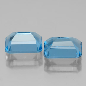 Achetez naturel 4,01ct bleue topaze gems, taille émeraude, en provenance brésil chez gemselect. en stock, livraison internationale!