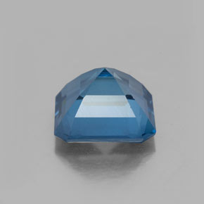 Topaze bleue naturelle taille émeraude, 2,85 ct, VS