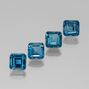Achetez naturel ct bleue topaze gems, taille émeraude, en provenance brésil chez gemselect. en stock, livraison internationale!