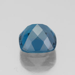 Topaze bleue naturelle coupe coussin, 2,84 ct, VS