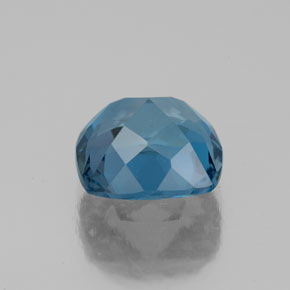 Topaze bleue naturelle coupe coussin, 2,68 ct, VS