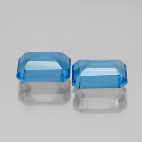 Achetez naturel ct bleue topaze gems, taille émeraude, en provenance brésil chez gemselect. en stock, livraison internationale!