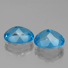 Achetez naturel 4,85ct bleue topaze gems, coupe ovale, en provenance brésil chez gemselect. en stock, livraison internationale!