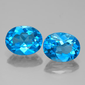 Achetez naturel ct bleue topaze gems, coupe ovale, en provenance brésil chez gemselect. en stock, livraison internationale!