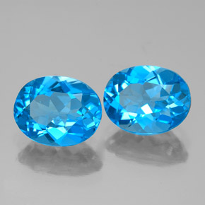 Achetez naturel ct bleue topaze gems, coupe ovale, en provenance brésil chez gemselect. en stock, livraison internationale!