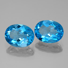 Achetez naturel ct bleue topaze gems, coupe ovale, en provenance brésil chez gemselect. en stock, livraison internationale!