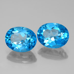Achetez naturel ct bleue topaze gems, coupe ovale, en provenance brésil chez gemselect. en stock, livraison internationale!