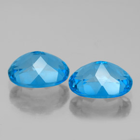 Achetez naturel ct bleue topaze gems, coupe ovale, en provenance brésil chez gemselect. en stock, livraison internationale!