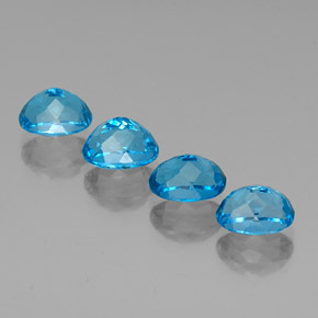 Achetez naturel ct bleue topaze gems, coupe ovale, en provenance brésil chez gemselect. en stock, livraison internationale!