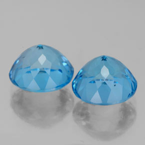 Achetez naturel ct bleue topaze gems, coupe roude, en provenance brésil chez gemselect. en stock, livraison internationale!