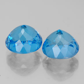 Achetez naturel ct bleue topaze gems, coupe roude, en provenance brésil chez gemselect. en stock, livraison internationale!