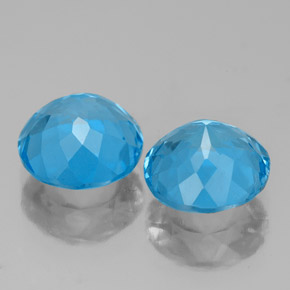 Achetez naturel ct bleue topaze gems, coupe roude, en provenance brésil chez gemselect. en stock, livraison internationale!