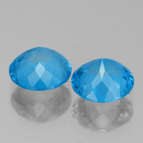 Achetez naturel ct bleue topaze gems, coupe roude, en provenance brésil chez gemselect. en stock, livraison internationale!