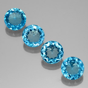 Achetez naturel ct bleue topaze gems, coupe roude, en provenance brésil chez gemselect. en stock, livraison internationale!