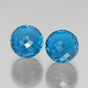 Achetez naturel 13,85ct bleue topaze gems, sphère / boule, en provenance brésil chez gemselect. en stock, livraison internationale!