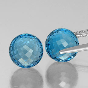 Achetez naturel 11,51ct bleue topaze gems, sphère / boule, en provenance brésil chez gemselect. en stock, livraison internationale!