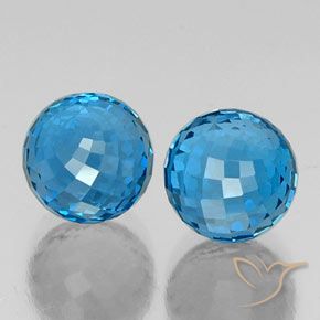 Achetez naturel 13,05ct bleue topaze gems, sphère / boule, en provenance brésil chez gemselect. en stock, livraison internationale!