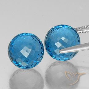 Achetez naturel 13,05ct bleue topaze gems, sphère / boule, en provenance brésil chez gemselect. en stock, livraison internationale!