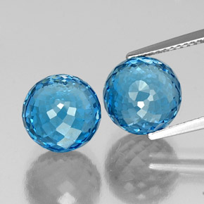 Achetez naturel 14,32ct bleue topaze gems, sphère / boule, en provenance brésil chez gemselect. en stock, livraison internationale!