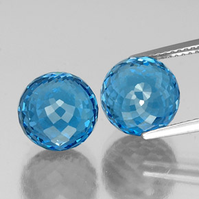 Achetez naturel ct bleue topaze gems, sphère / boule, en provenance brésil chez gemselect. en stock, livraison internationale!