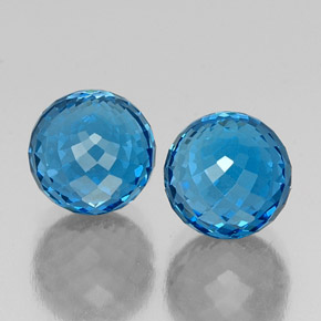 Achetez naturel ct bleue topaze gems, sphère / boule, en provenance brésil chez gemselect. en stock, livraison internationale!
