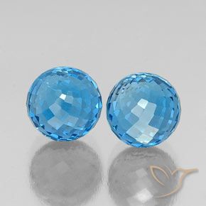 Shop natural 12.66ct Bleu Suisse Topaze gems, Sphère / Boule, from Brésil at GemSelect. In stock, global shipping!