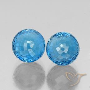 Shop natural 13.04ct Bleu Suisse Topaze gems, Sphère / Boule, from Brésil at GemSelect. In stock, global shipping!