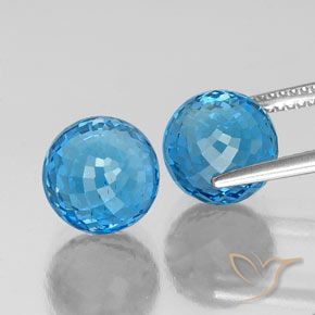 Shop natural 13.04ct Bleu Suisse Topaze gems, Sphère / Boule, from Brésil at GemSelect. In stock, global shipping!