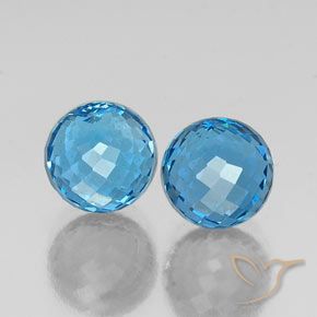 Shop natural 11.94ct Bleu Suisse Topaze gems, Sphère / Boule, from Brésil at GemSelect. In stock, global shipping!