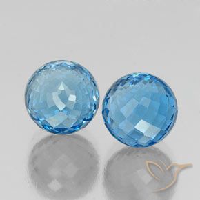 Shop natural 13.29ct Bleu Suisse Topaze gems, Sphère / Boule, from Brésil at GemSelect. In stock, global shipping!