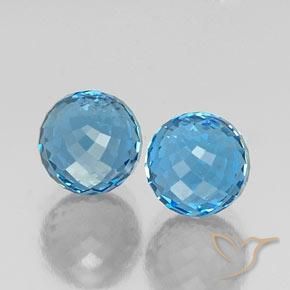 Shop natural 12.15ct Bleu Suisse Topaze gems, Sphère / Boule, from Brésil at GemSelect. In stock, global shipping!