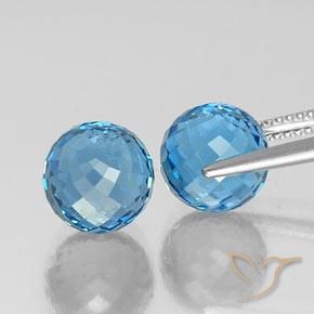 Shop natural 12.15ct Bleu Suisse Topaze gems, Sphère / Boule, from Brésil at GemSelect. In stock, global shipping!