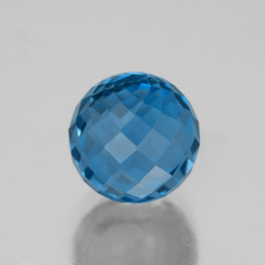 Topaze Bleu Londres naturelle Sphère / Boule, 5.52 ct, VVS-VS