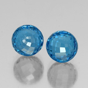 Achetez naturel 8,34ct bleu suisse topaze gems, sphère / boule, en provenance brésil chez gemselect. en stock, livraison internationale!