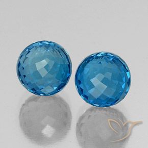 Shop natural 9.04ct Bleu Londres Topaze gems, Sphère / Boule, from Brésil at GemSelect. In stock, global shipping!
