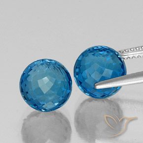Shop natural 9.04ct Bleu Londres Topaze gems, Sphère / Boule, from Brésil at GemSelect. In stock, global shipping!