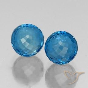 Shop natural 9.58ct Bleu Suisse Topaze gems, Sphère / Boule, from Brésil at GemSelect. In stock, global shipping!