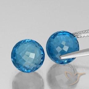 Shop natural 9.58ct Bleu Suisse Topaze gems, Sphère / Boule, from Brésil at GemSelect. In stock, global shipping!